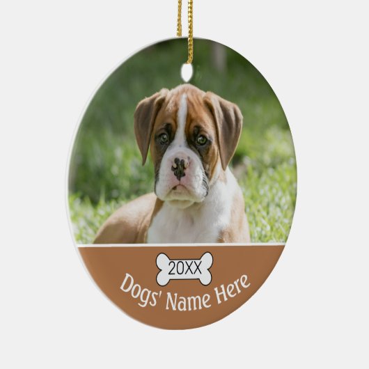 Personalized dog Dog Ornaments Keramik Ornament (Rechts)