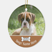 Personalized dog Dog Ornaments Keramik Ornament (Links)