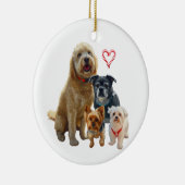 Personalized Dog Drawing Keramik Ornament (Rechts)