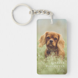 Personalized Dog Memorial Photo Pet Loss Gift Schlüsselanhänger