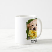 Personalized Dog Mom Add Photo Name Pet Lover Gift Kaffeetasse (VorderseiteRechts)