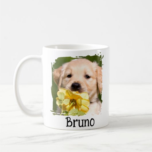 Personalized Dog Mom Add Photo Name Pet Lover Gift Kaffeetasse (Links)