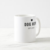 Personalized Dog Mom – Custom Name Mother’s Day Kaffeetasse (VorderseiteRechts)