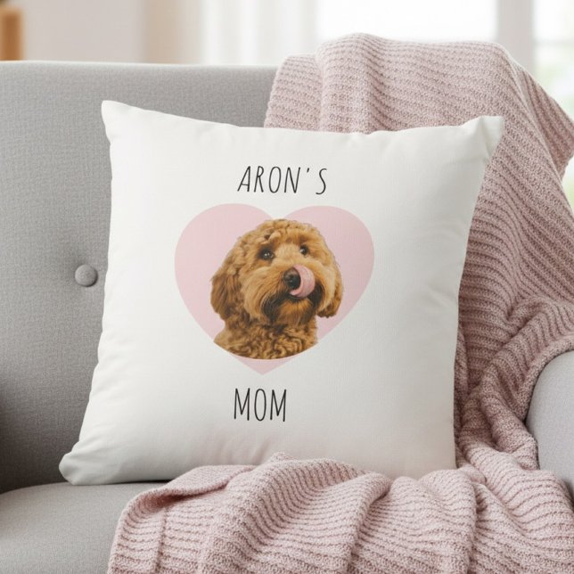 Personalized Dog Mom | Custom Pet Photo  Kissen (Von Creator hochgeladen)