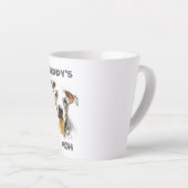 Personalized Dog Mom Latte Mug | Custom Gift Milchtasse (Rechte Ecke)