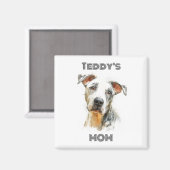 Personalized Dog Mom Magnet | Custom Gift (Vorderseite/Rückseite)