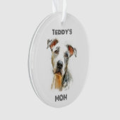 Personalized Dog Mom Photo Ornament | Custom Gift (Vorderseite)