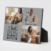 Personalized Dog Mom with Custom Name | Happy  Fotoplatte (Seite)