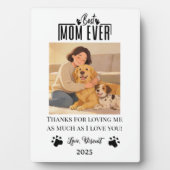 Personalized Dog Mom with Custom Name | Happy Fotoplatte (Vorderseite)
