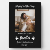 Personalized Dog Mom with Custom Name | Happy  Fotoplatte (Vorderseite)