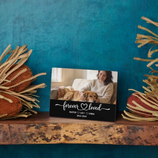 Personalized Dog Mom with Custom Name | Happy  Fotoplatte (Seite)