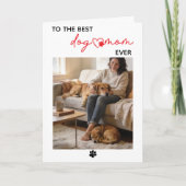 Personalized Dog Name Card – Happy Mother’s Day Karte (Vorderseite)