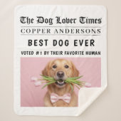 Personalized Dog Photo | Best Dog Ever Sherpadecke (Vorderseite)