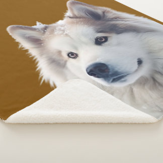 Personalized Dog Photo Blanket Sherpadecke