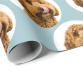 Personalized Dog Photo Custom Pet Geschenkpapier (Rolleneckpunkt)