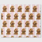 Personalized Dog Photo Custom Pet Geschenkpapier (Flach)