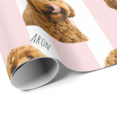 Personalized Dog Photo Custom Pet Geschenkpapier (Rolleneckpunkt)