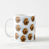 Personalized Dog Photo | Custom Pet Heart  Kaffeetasse (Links)