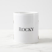 Personalized Dog Photo | Custom Pet Name  Jumbo-Tasse (Vorderseite)
