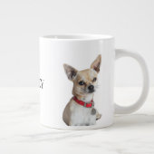 Personalized Dog Photo | Custom Pet Name Jumbo-Tasse (Rechts)