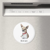 Personalized Dog Photo | Custom Pet Name  Magnet (In Situ (Geschirrspüler))