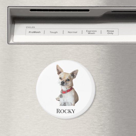 Personalized Dog Photo | Custom Pet Name  Magnet (In Situ (Geschirrspüler))