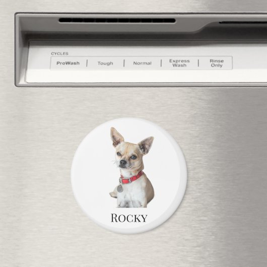 Personalized Dog Photo | Custom Pet Name  Magnet (In Situ (Geschirrspüler))
