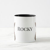 Personalized Dog Photo | Custom Pet Name Tasse (Zentrum)