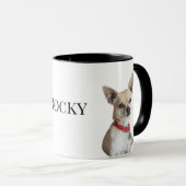 Personalized Dog Photo | Custom Pet Name  Tasse (VorderseiteRechts)