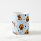 Personalized Dog Photo Light Blue Custom Pet Kaffeetasse (Mittel)