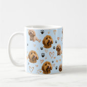 Personalized Dog Photo Light Blue Custom Pet Kaffeetasse (Links)
