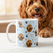 Personalized Dog Photo Light Blue Custom Pet Kaffeetasse