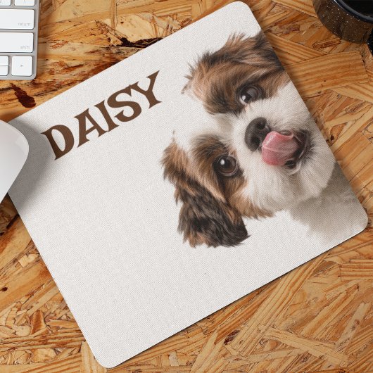 Personalized Dog Photo & Name Mouse Pad Mousepad