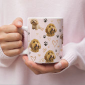 Personalized Dog Photo Pink Kaffeetasse