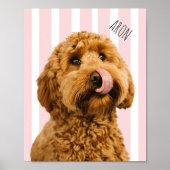 Personalized Dog Photo Poster | Custom Pet Name  (Vorne)