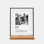 Personalized Dog Photo Print Dictionary Definition Acrylschild (Vorderseite)
