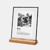 Personalized Dog Photo Print Dictionary Definition Acrylschild (Winkel)