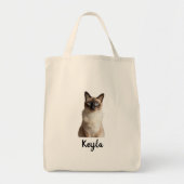 Personalized dog photo tote bag, personalized cat tragetasche (Vorne)