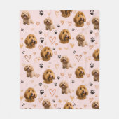 Personalized Dog Photo Valentine Blanket – Custom  Fleecedecke (Vorderseite)