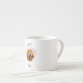 Personalized Dog Photo Valentine | Custom Pet  Espressotasse (Vorderseite Rechts)