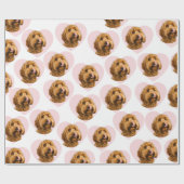 Personalized Dog Photo Valentine Geschenkpapier (Flach)