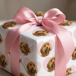 Personalized Dog Photo Valentine Geschenkpapier