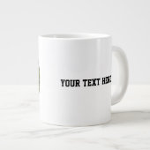 Personalized Dog Photo with Text | Custom Gift Jumbo-Tasse (Vorderseite Rechts)