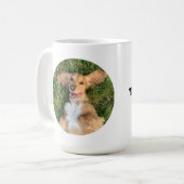 Personalized Dog Photo with Text | Custom Gift Kaffeetasse (Vorderseite Links)
