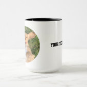 Personalized Dog Photo with Text | Custom Gift Tasse (Zentrum)