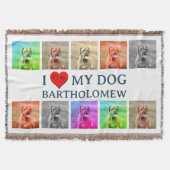 Personalized Dog Pop Art Pet Lover Gift Decke (Vorderseite)