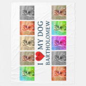 Personalized Dog Pop Art Pet Lover Gift Fleecedecke (Vorderseite)