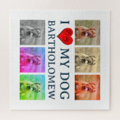 Personalized Dog Pop Art Pet Lover Gift Puzzle (Horizontal)