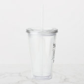 Personalized Dog Sitter Pet Sitter Funny Gifts Acryltrinkbecher (Rechts)