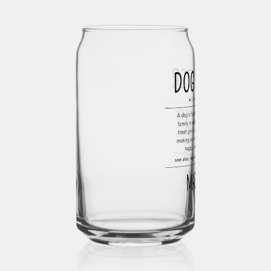 Personalized Dog Sitter Pet Sitter Funny Gifts Dosenglas (Rechts)